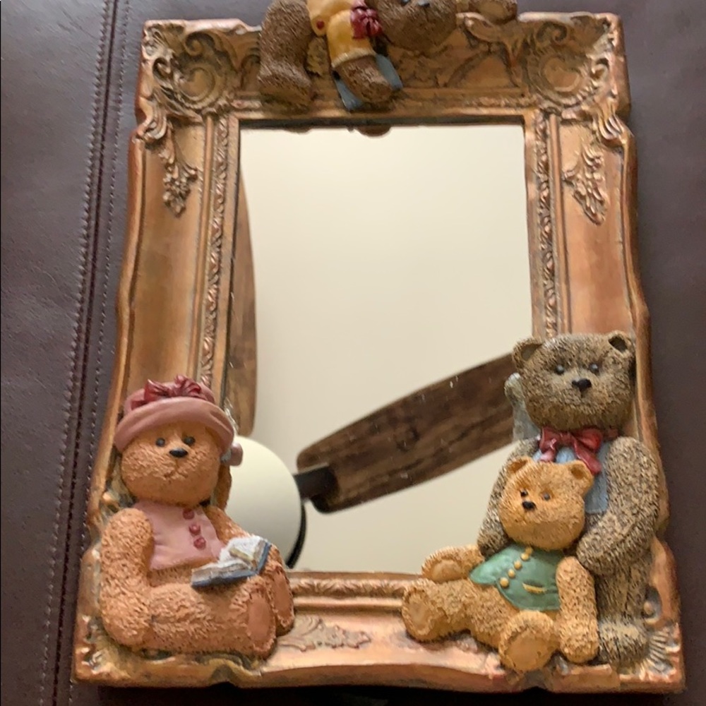 Adorable bears and books mirror